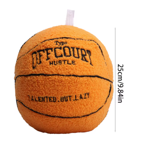 Oreiller en forme de ballon de basket-ball (25CM)