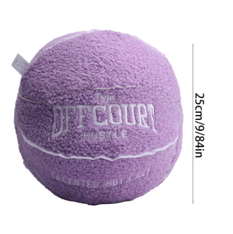 Oreiller en forme de ballon de basket-ball (25CM)