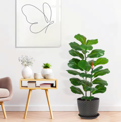 Ficus lyrata artificiel en pot 100cm de hauteur