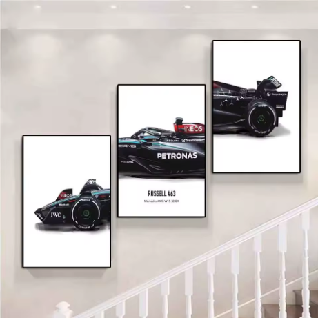 Tableau F1 Mercedes AMG W15 – George Russell #63 (20x30)