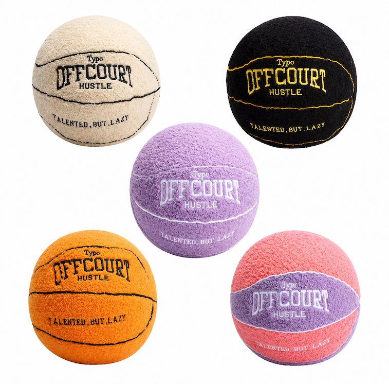 Oreiller en forme de ballon de basket-ball (25CM)