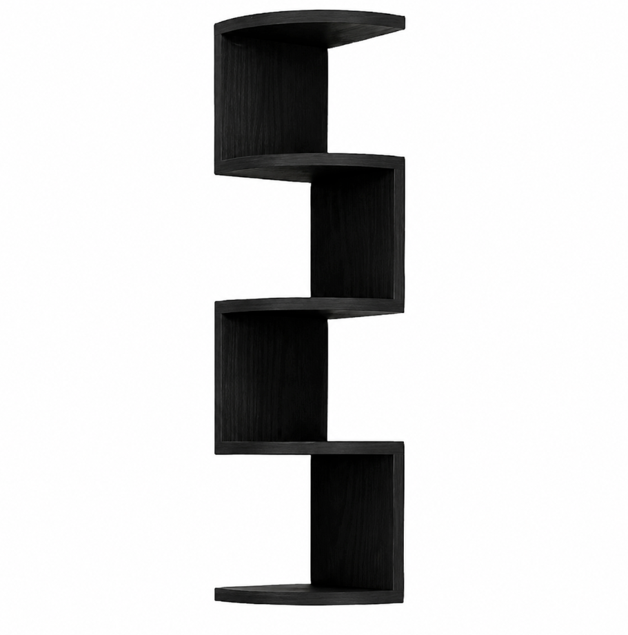 Étagère d'angle murale sans perçage pour chambre Longueur 86cm Largeur 20cm