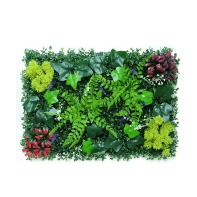 Panneau mural d'herbe haie de buis pour intérieur extérieur 60x40cm