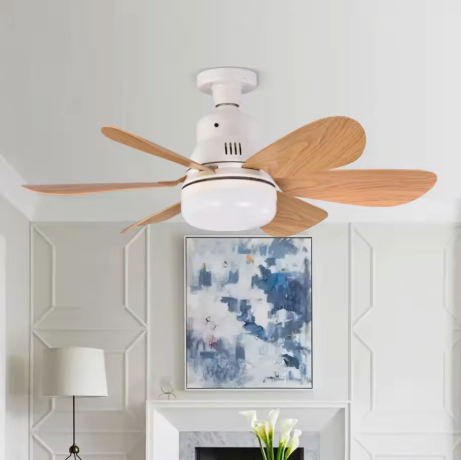 Ventilateur de plafond avec lumière et télécommande sans fil