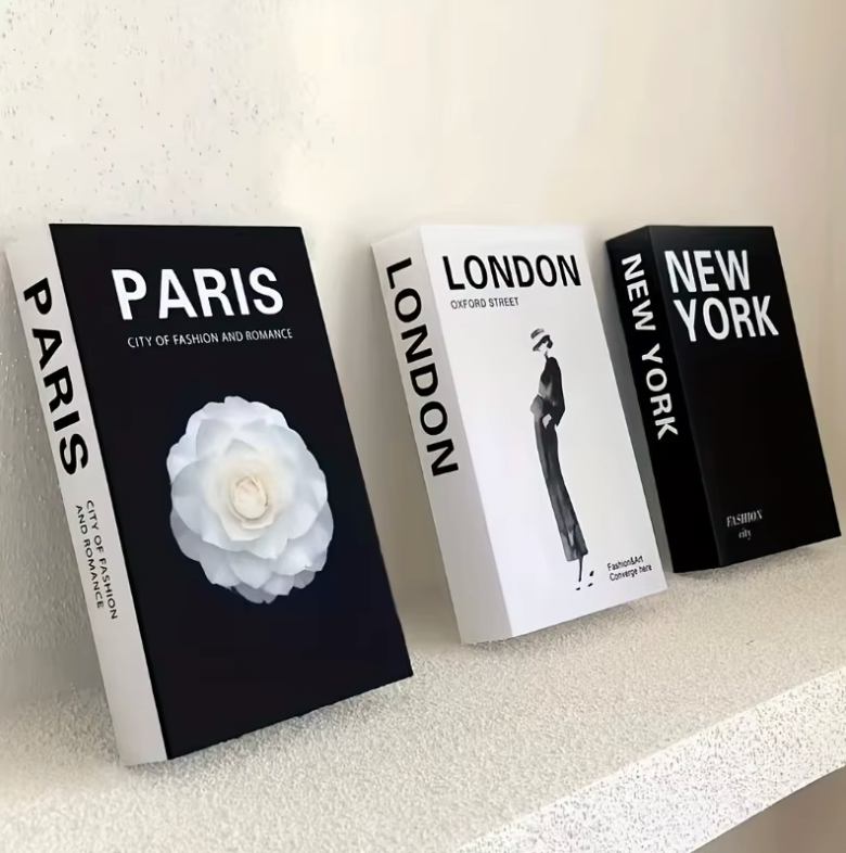 Livres décoratifs en lot de 3