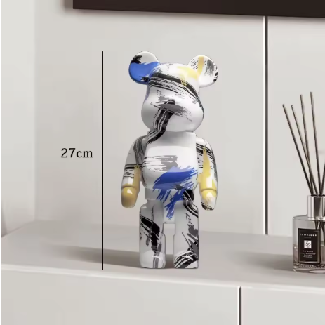 Statue d'ours Graffiti 27cm