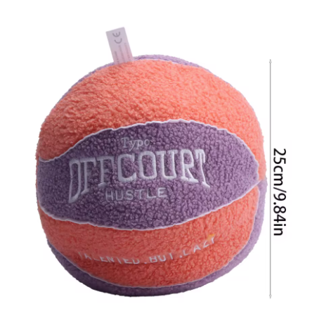 Oreiller en forme de ballon de basket-ball (25CM)